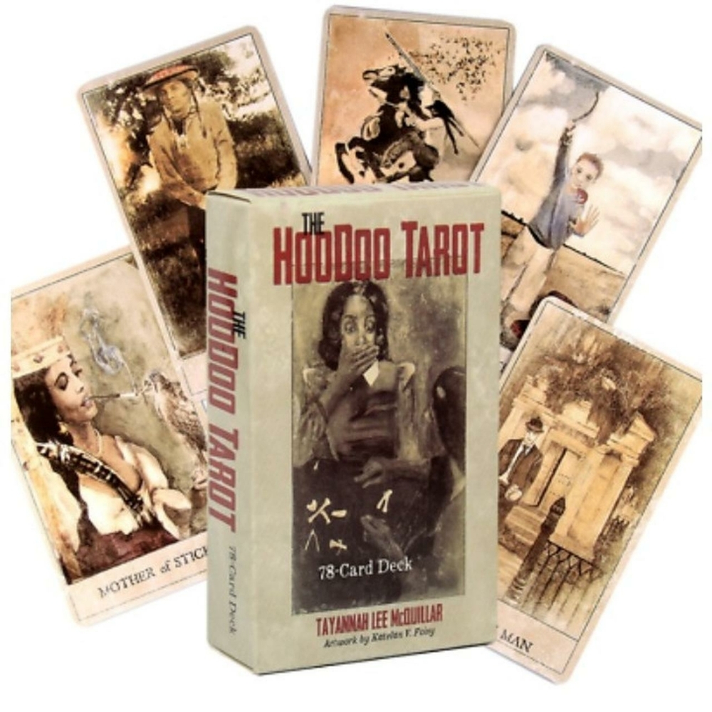 Hoodoo Tarot Cards Box Set with Full Size Guidebook Voodoo/Occult/Astrology